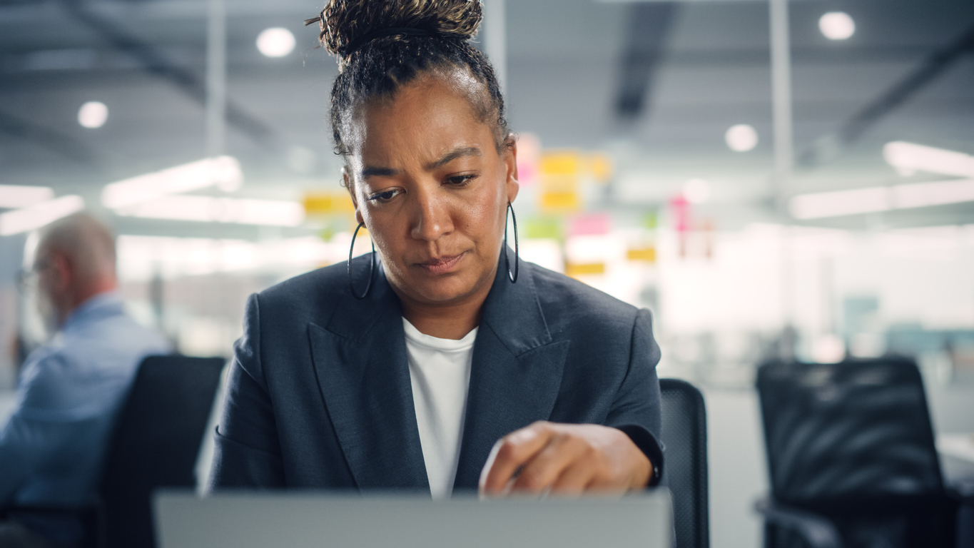 Lady On Laptop